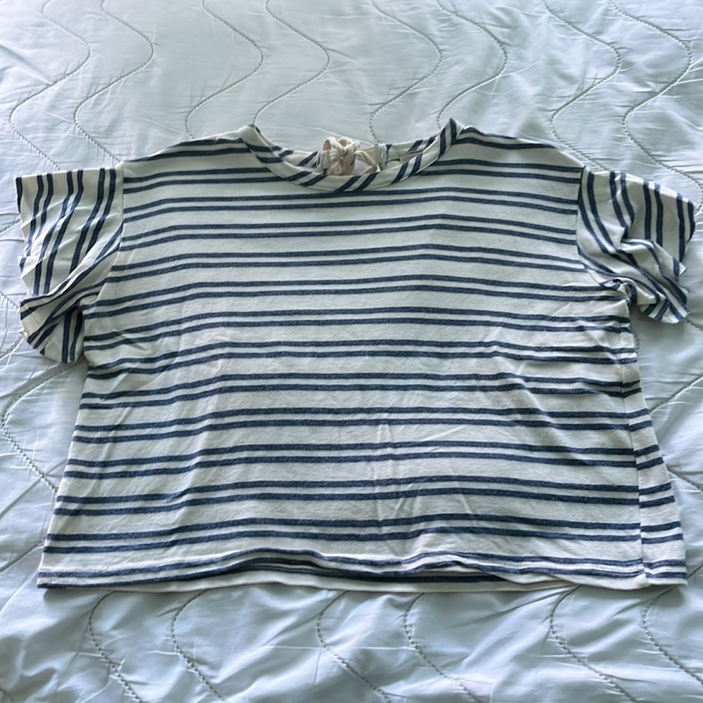 Libby Story striped crop top